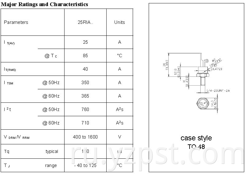 Phase Control Thyristor